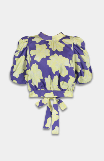 Top Macey Bold Flower Lemonade AW25C400