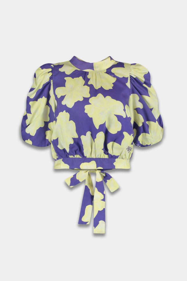 Top Macey Bold Flower Lemonade AW25C400