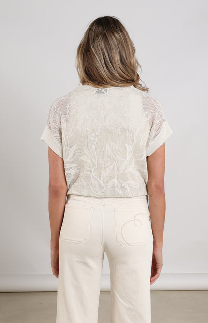 Nukus Top Renza Sand NKS01162 Stretchshop.nl
