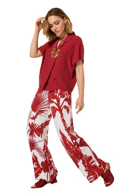 Caroline Biss Broek Crêpe Multi Color 1592-59 Stretchshop.nl