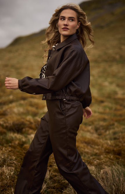 Broek Fenna Dark Chocolate NKF09007