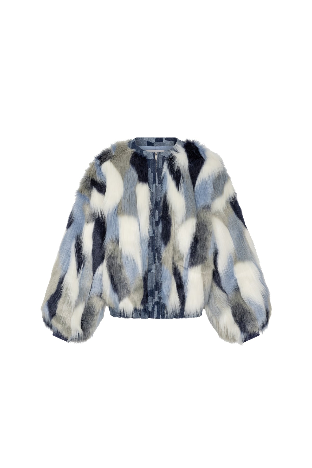 Studio Amaya spijkerjack met multi-print met dierenmotieven, casual en kleurrijk voor een opvallende look