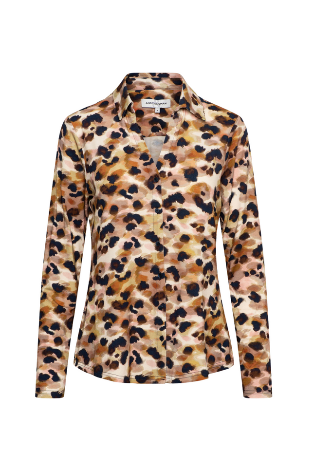 Blouse Vayen Animal Dot Beige Multi BL385