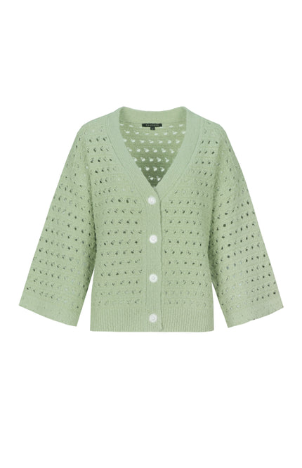 Vest Aliya Knitting Light Moss