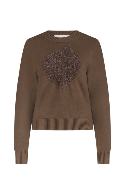 Trui Intarsia Fango NKF03040