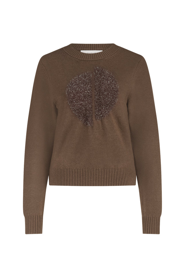 Trui Intarsia Fango NKF03040