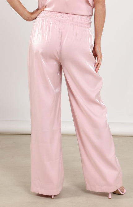 Nukus Broek Rubi Shiny Blush NKS09059 Stretchshop.nl