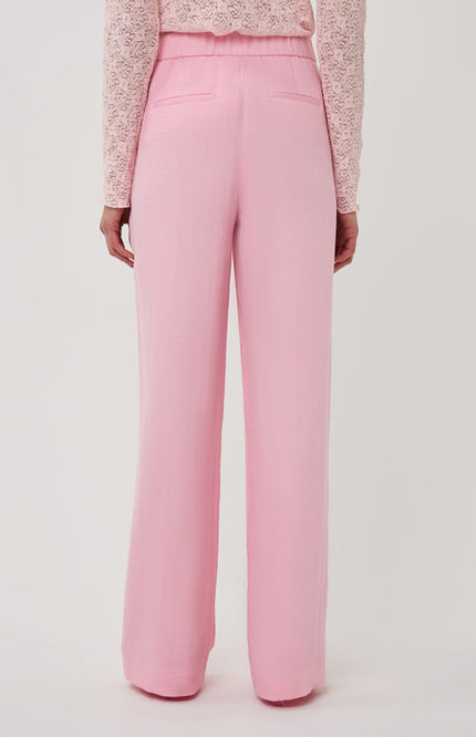 EsQualo Broek Twill Wide Romance Rose SP26.10048 Stretchshop.nl