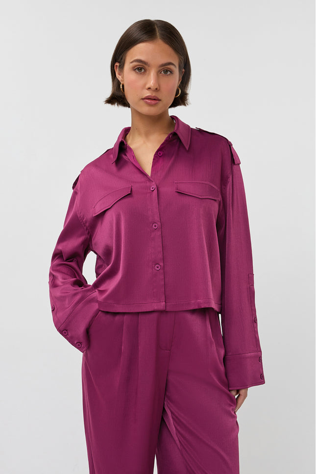 Studio Amaya Blouse Zea Purple Stretchshop.nl