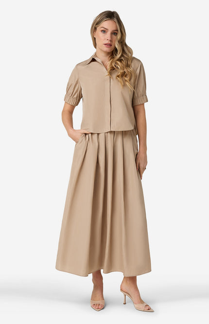 Ibana Blouse Bonnie Ostra Beige Stretchshop.nl