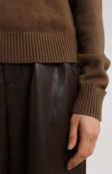 Trui Intarsia Fango NKF03040