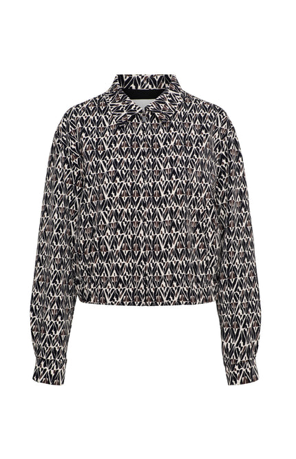 Travel Jacket Paloma Graphic Black Multi JA134