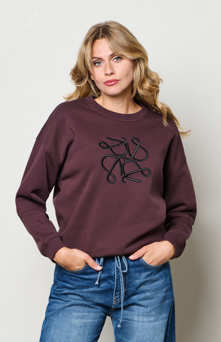 Trui Selina Embro Aubergine SW121