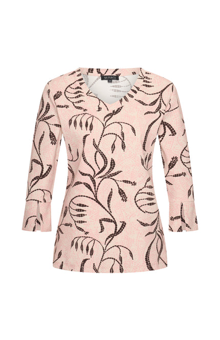Mi Piace Travel Top Twilight Twigs Print Mellow Rose 202095 Stretchshop.nl