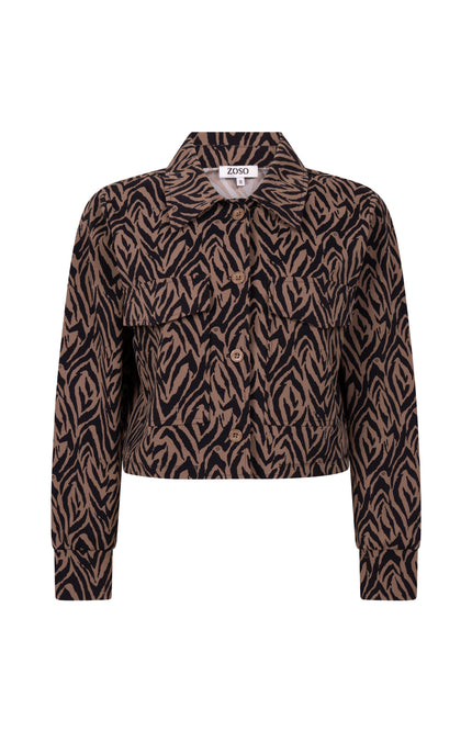 Travel Jacket Alma Mocha Navy 254