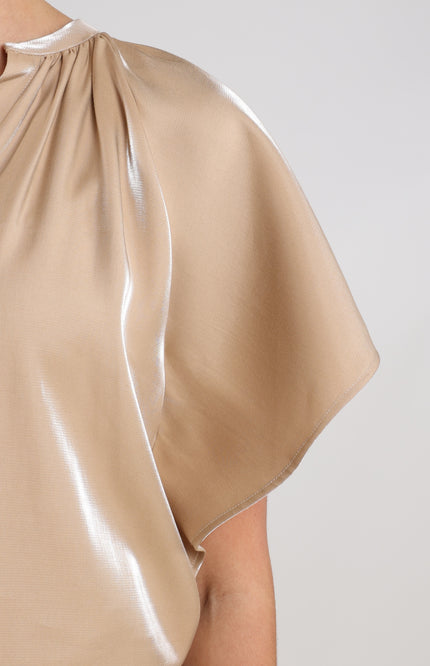 Nukus Top Taylor Shiny Sand NKS01131 Stretchshop.nl