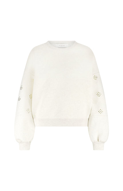 Sweater Amadora Flowerstuds Sand NKF03029