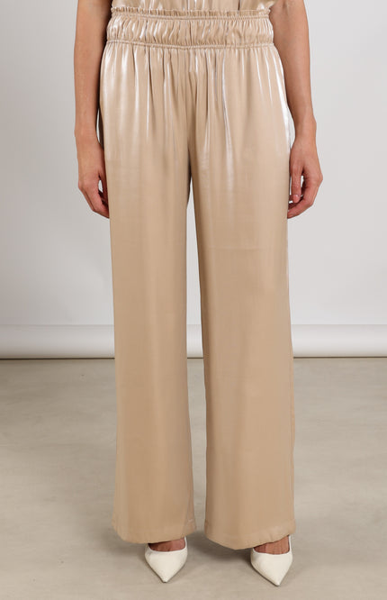 Nukus Broek Rubi Shiny Sand NKS09059 Stretchshop.nl