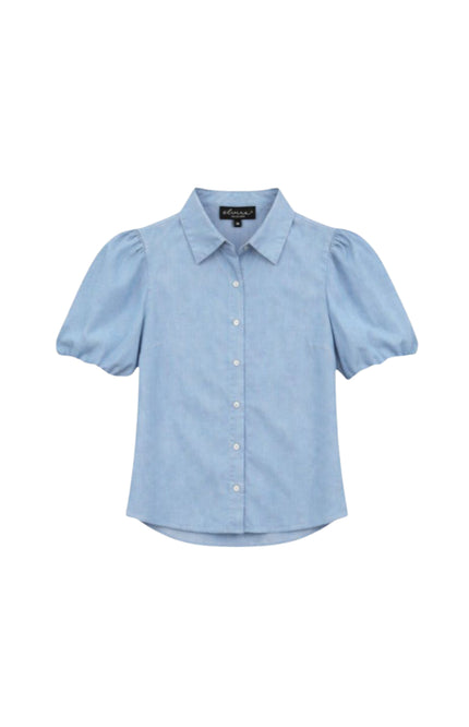 Elvira Casuals Blouse Saskia Light Blue Stretchshop.nl