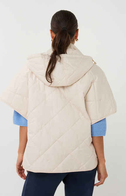 EsQualo Bodywarmer Light Sand SP26.37009 Stretchshop.nl