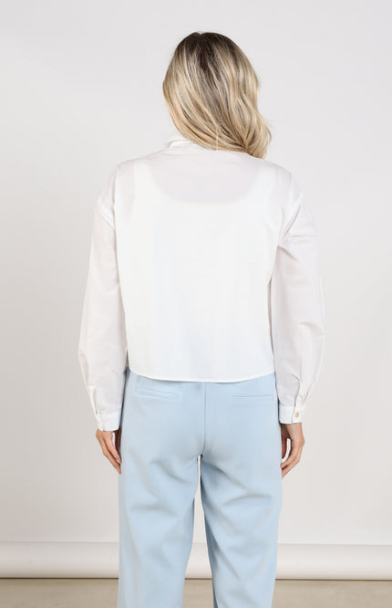 Nukus Blouse Noor Pearl Offwhite NKS02106 Stretchshop.nl
