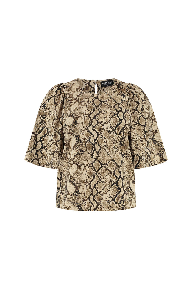 Lady Day Travel Top Aston Snake Print L24-280-3140 Stretchshop.nl
