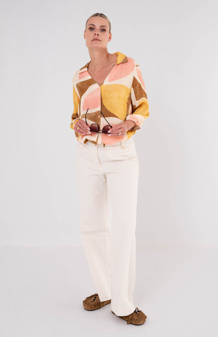 Maicazz Blouse Jolene Boho Geo Stretchshop.nl