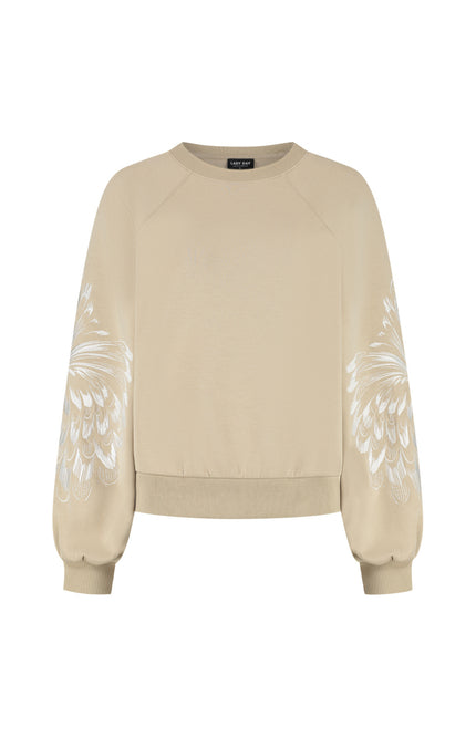 Lady Day Sweater Coby Sand L25-301-3173 Stretchshop.nl