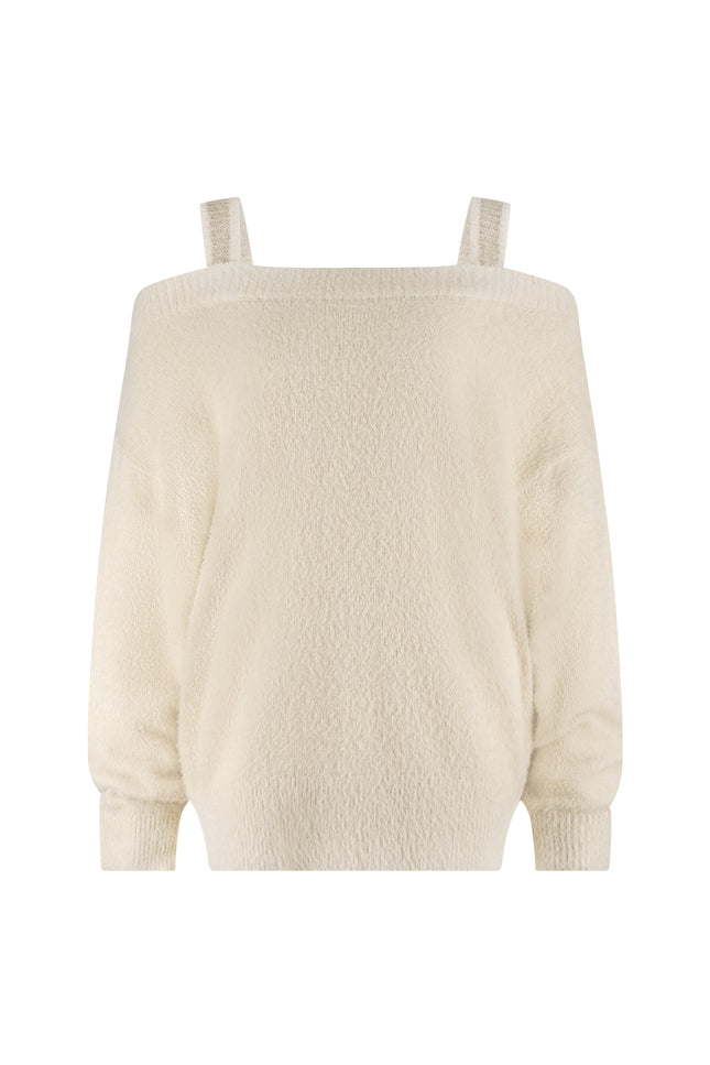 Trui Praag Lurex Sand NKF03023