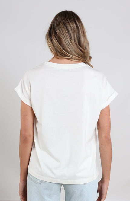 Nukus T-shirt Pippa White NKS04007 Stretchshop.nl