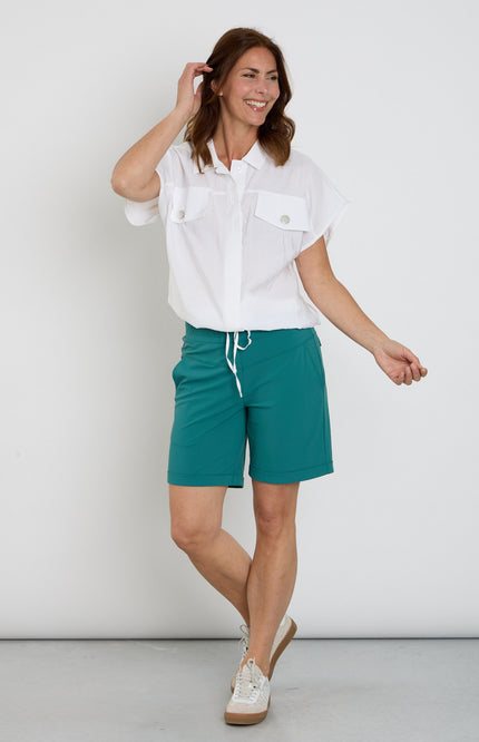 Zoso Travel Short Bowie Green 263 Stretchshop.nl