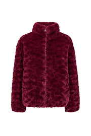 Lichte, navy blauwe jas van Freequent, model Fqfoby Port Royale 211521, met rits en capuchon voor dames.