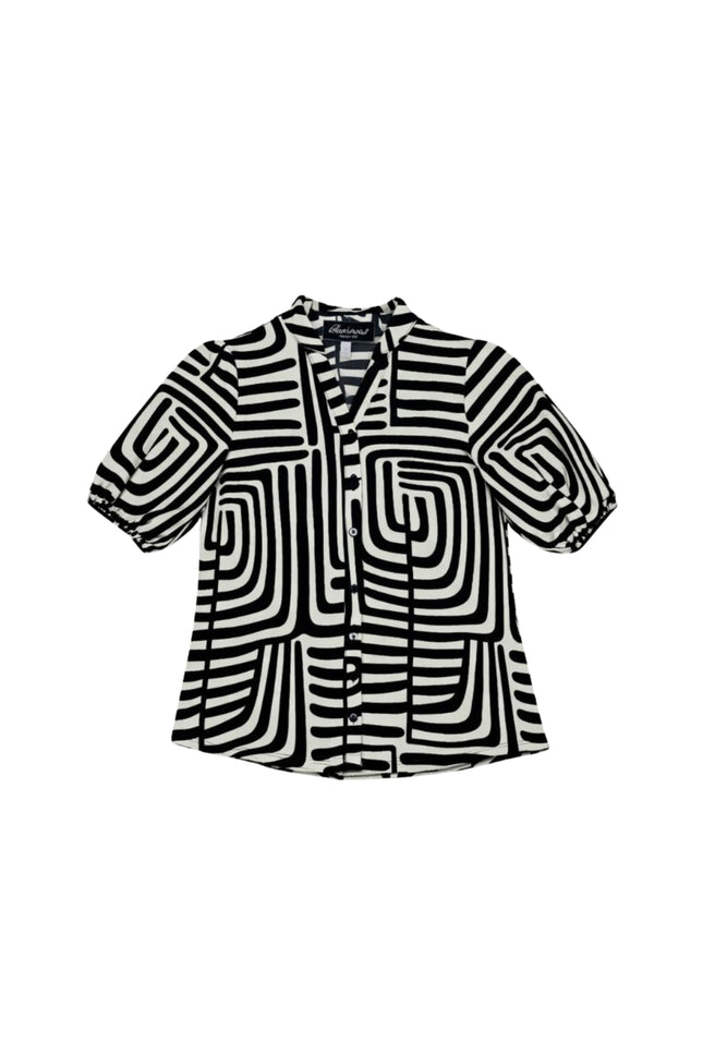 Elvira Casuals Blouse Abby African Zebra Stretchshop.nl