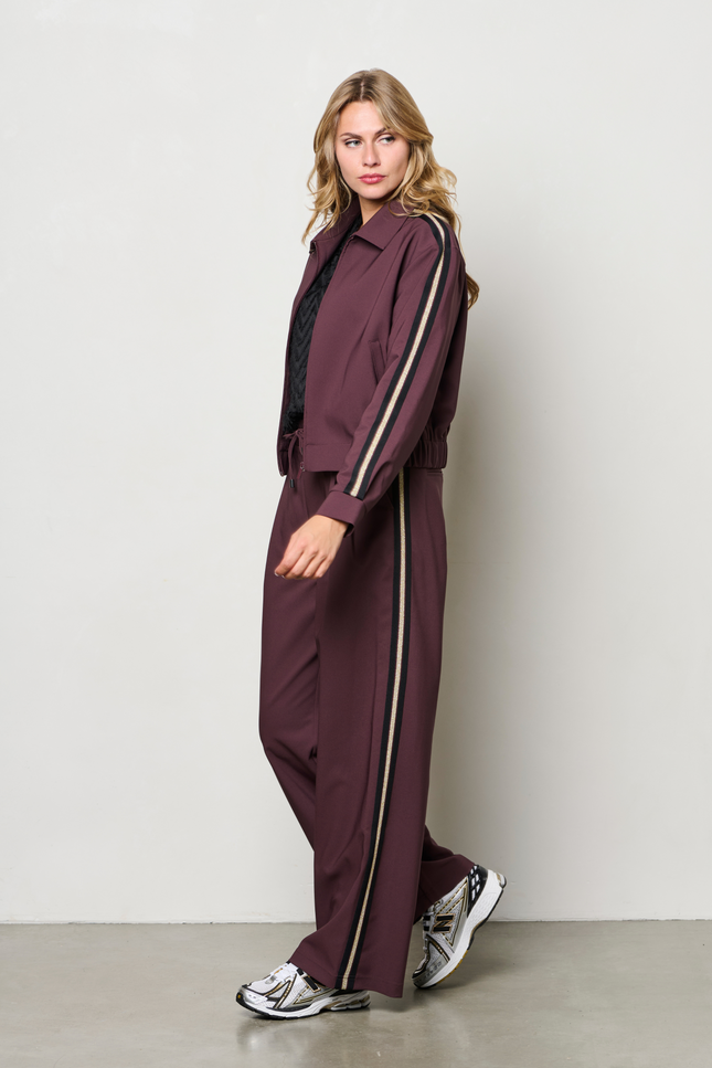Broek Fiene Aubergine PA399