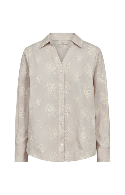 Freequent Blouse Fqlela Brilliant White Moonbeam 208104 Stretchshop.nl