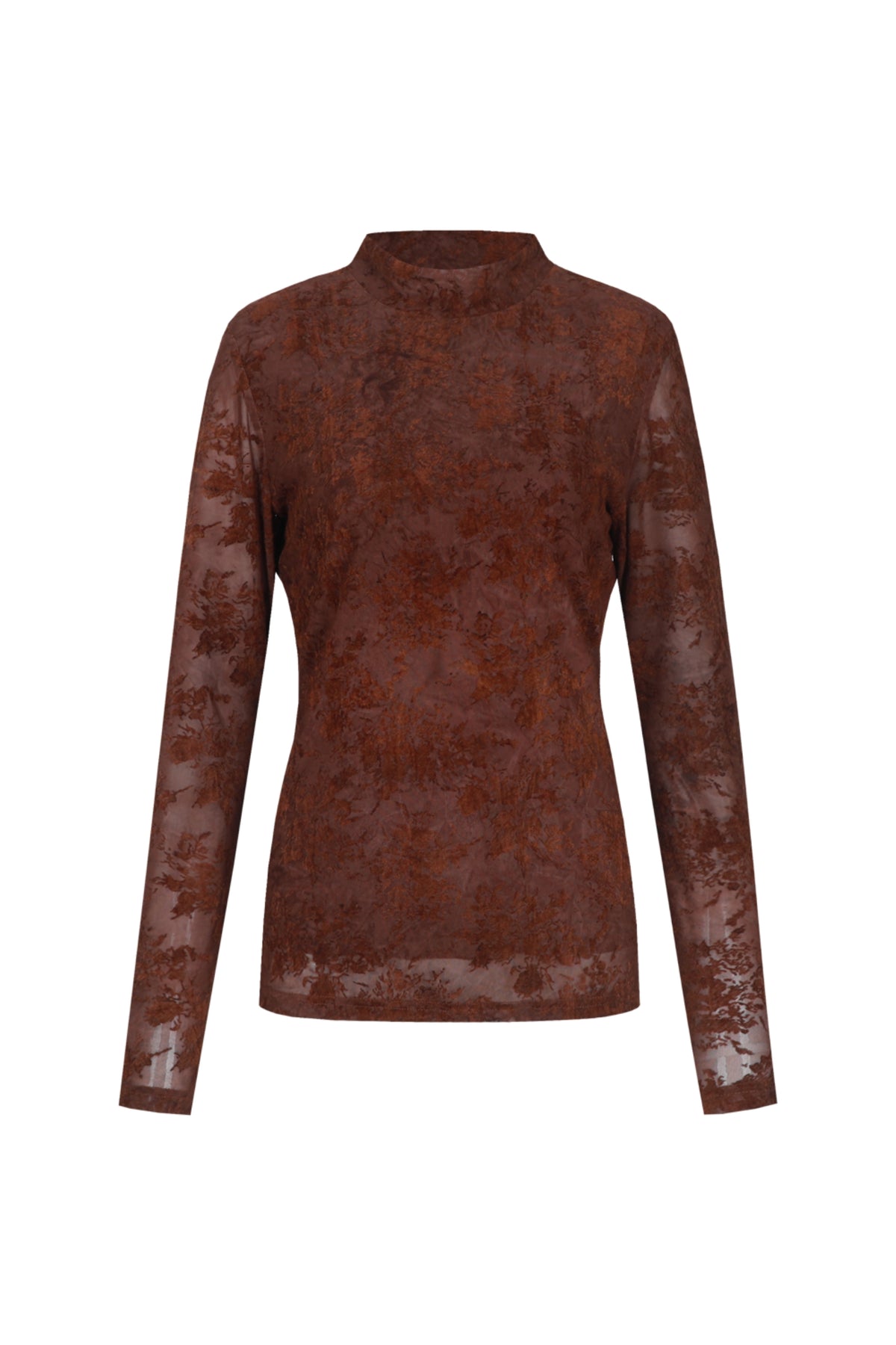 G-maxx Gwyneth Cappuccino top met lichtbruine en beige stoffen details, modieus en comfortabel voor dames.