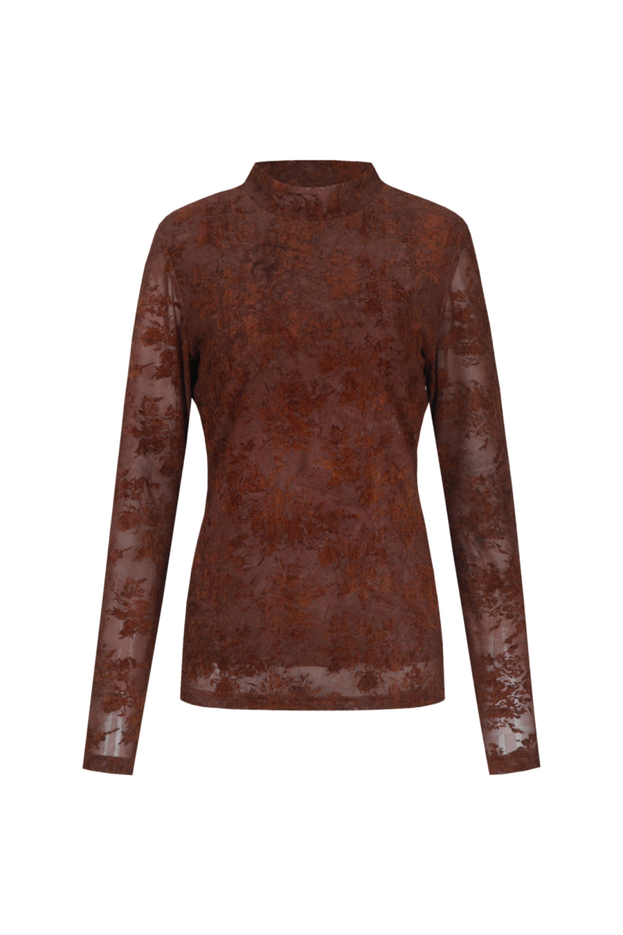 G-maxx Gwyneth Cappuccino top met lichtbruine en beige stoffen details, modieus en comfortabel voor dames.