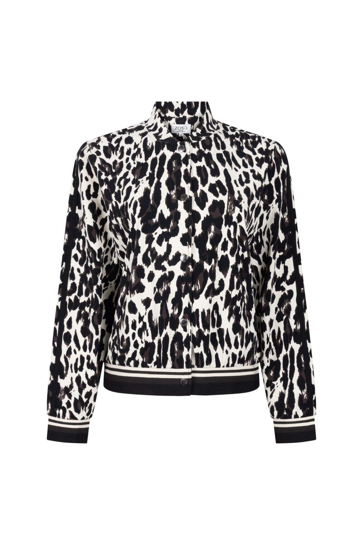 Zoso Travel jas Nicoline Black Espresso, sportieve damesjas met waterdichte stof en verstelbare capuchon, zwart kleur.