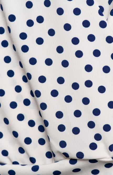 &Co woman Top Lima Dot Offwhite Multi TO374 Stretchshop.nl