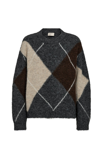 Trui Fqgrslulu Dark Grey Oyster Grey 211714