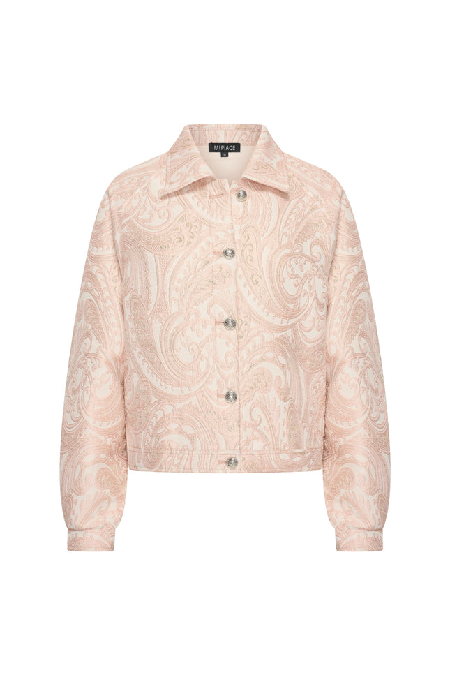 Mi Piace Jacket Paisley Jacquard Mellow Rose 202795 Stretchshop.nl