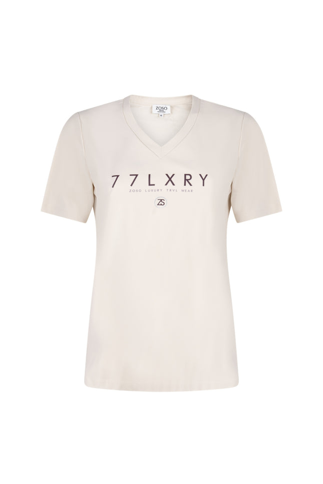 Travel T-Shirt Micky Ivory Espresso 264