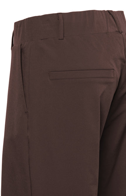 &Co woman Travel Broek Patrice Chocolate PA264 Stretchshop.nl