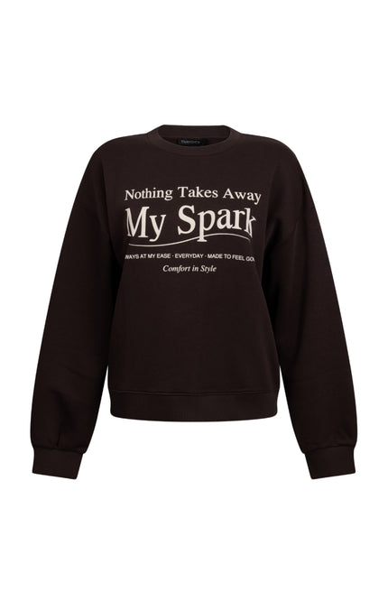 Sweater Artwork Spark Cafe Noir D02-22-601