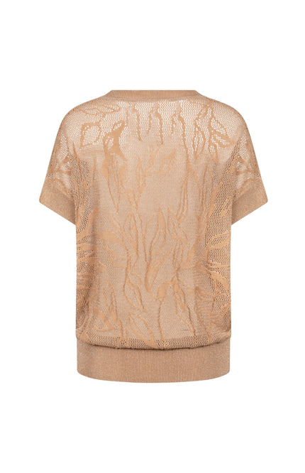 Nukus Top Renza Camel NKS01162 Stretchshop.nl