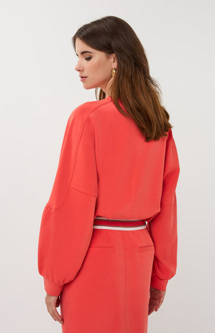 Sweater Fancy Slve Modal Chili Red SP26.05000