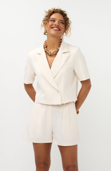 Ydence Blazer Zella Ecru Stretchshop.nl