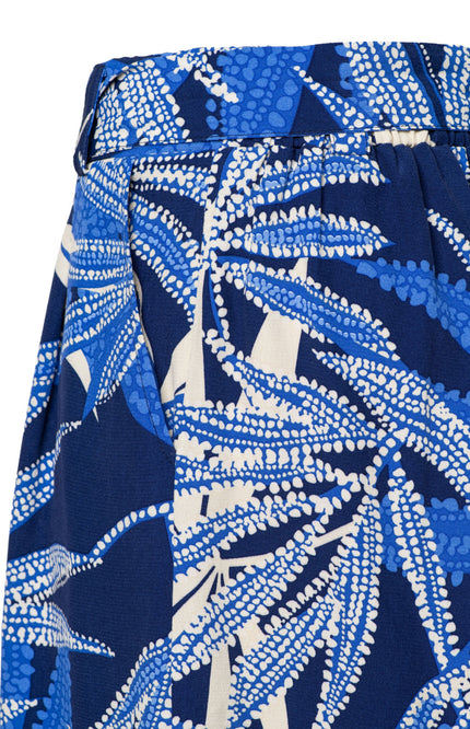 &Co woman Short Liara Blue Multi PA433 Stretchshop.nl