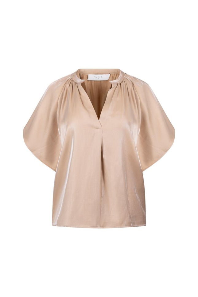 Nukus Top Taylor Shiny Sand NKS01131 Stretchshop.nl