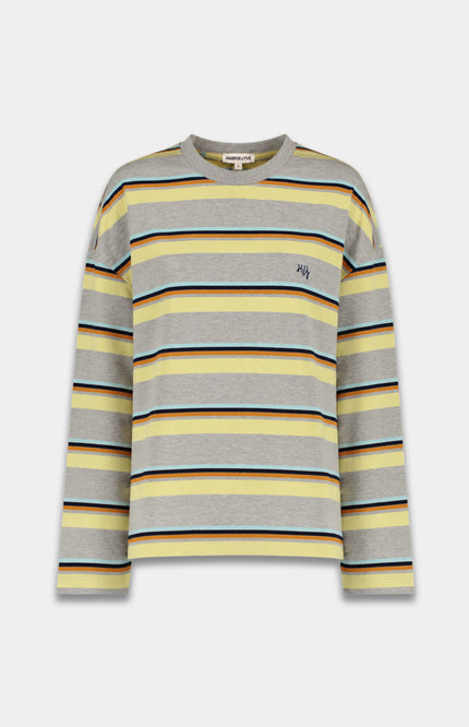 Longsleeve Tommy Grey Melee Stripe AW6P613